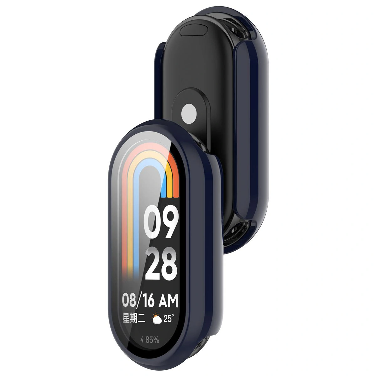 Etui z wbudowanym szkłem Bizon Case Watch Adamo do Smart Band 10